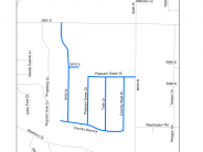 A map of the streets in Magna affected by the crack seal maintenance - Country West Drive area